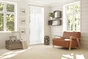 Rideau de porte décoratif en coton cocoon, MOREL, l.90 x H.200 cm blanc