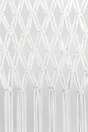 Rideau de porte décoratif en coton cocoon, MOREL, l.90 x H.200 cm blanc