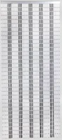 Rideau de porte décoratif en plastique valmaris, MOREL, l.90 x H.200 cm blanc et gris