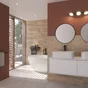 Carrelage mur interieur effet bois chevron naturel Balade l.30 x L.90 cm ARTENS