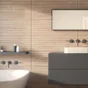 Carrelage mur interieur effet bois rayure naturel Balade l.30 x L.90 cm ARTENS