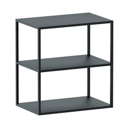 Structure metal + etageres bois SPACEO Evo'm Metal Frame H.64 X L.60 X P.38 cm