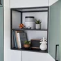 Structure metal + etageres bois SPACEO Evo'm Metal Frame H.64 X L.60 X P.38 cm