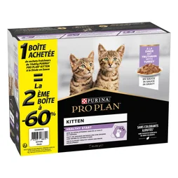 Pâtée Proplan Nutrisavour chat junior dinde lot de 2 X 10 X 85g PURINA PRO PLAN