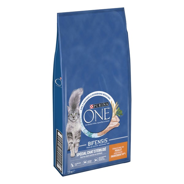 Croquette chat sterilise purina one poulet 7,5kg