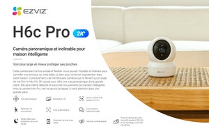 Caméra intérieure motorisée H6C PRO 2K, EZVIZ