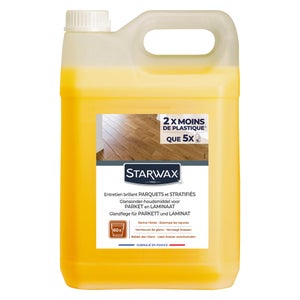 Entretien brillant pour parquets et sols stratifiés, STARWAX, 5 litres