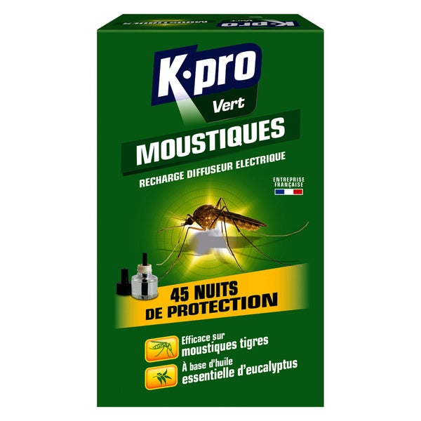 Recharge anti-moustiques liquide, K.PRO VERT
