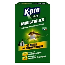 Recharge anti-moustiques liquide, K.PRO VERT