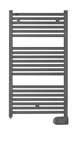 Sèche-serviettes électrique ACOVA 500W, H96.8 x l50 cm Tweed gris anthracite