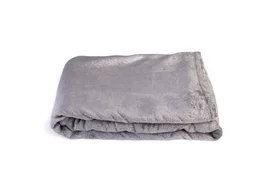 Plaid Flannel gris pailletes l. 130x L. 170 cm