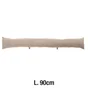 Coussin bas de porte Chambray, taupe l.12 x H.12 cm