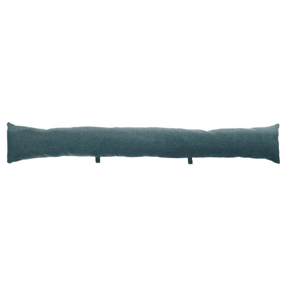 Coussin bas de porte Chambray, vert l.12 x H.12 cm