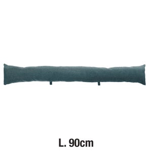 Coussin bas de porte Chambray, vert l.12 x H.12 cm