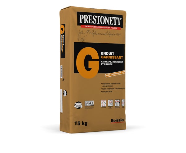 Enduit en poudre Garnissant g PRESTONETT 15 kg