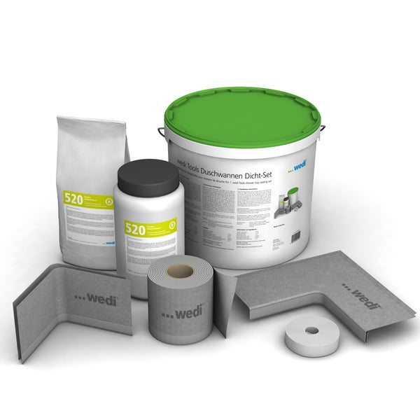Kit d'étanchéité pour receveur de douche à poser, WEDI