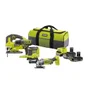Pack de 4 outils sans fil RYOBI Rck184b-252s, 18 V 5 Ah, 2 batteries