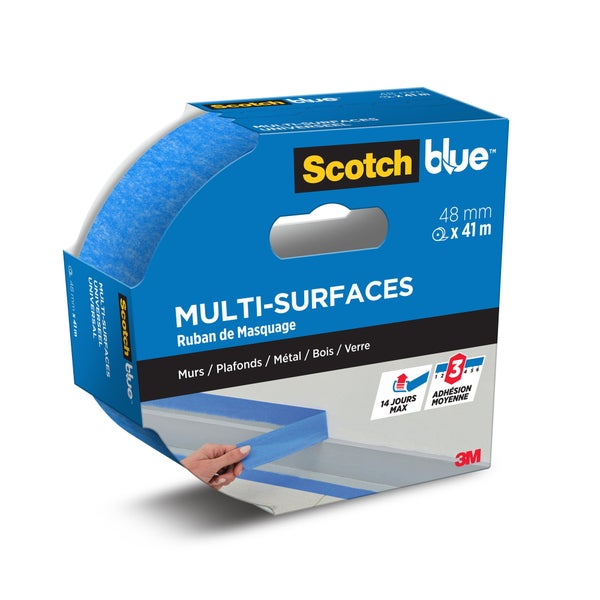 Ruban de masquage multisurface, SCOTCH, l.48 mm x L.41 m