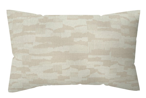 Coussin déco arty, polycoton, l.45 x H 30 cm, beige navajo, NATERIAL