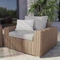 Coussin déco arty, polycoton, l.45 x H 30 cm, beige navajo, NATERIAL