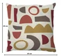 Coussin déco abstract, polycoton, l.45 x H 45 cm, beige navajo, NATERIAL