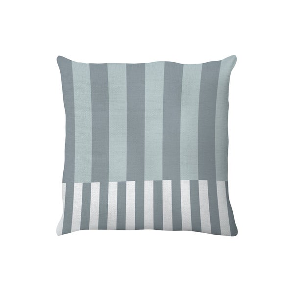 Coussin déco modern strip,l.45 x H 45cm, bleu aqua, NATERIAL