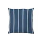 Coussin déco seaside, polycoton, l.45 x H 45 cm, bleu denim, NATERIAL