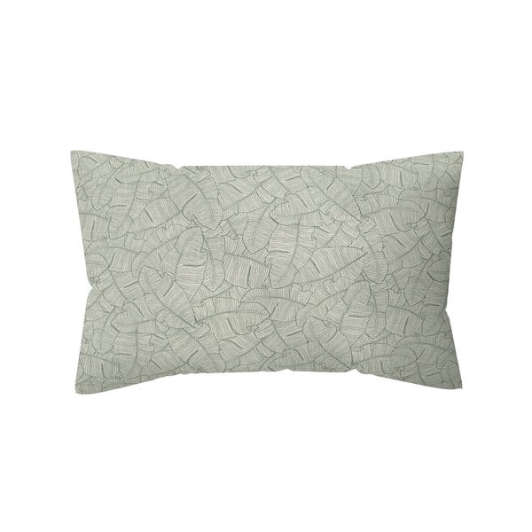 Coussin déco leaf, polycoton, l.45 x H 30 cm, beige cream, NATERIAL