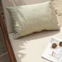 Coussin déco leaf, polycoton, l.45 x H 30 cm, beige cream, NATERIAL