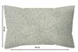 Coussin déco leaf, polycoton, l.45 x H 30 cm, beige cream, NATERIAL