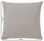 Coussin pillow soft, polycoton, l.40 x H 40 cm, taupe moon 4, NATERIAL