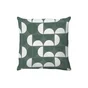 Coussin déco géométric, polycoton, l.45 x H 45 cm,vert cactus, NATERIAL