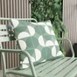 Coussin déco géométric, polycoton, l.45 x H 45 cm,vert cactus, NATERIAL