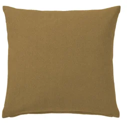 Coussin pillow soft, polycoton, l.40 x H 40 cm, jaune pécan 4, NATERIAL