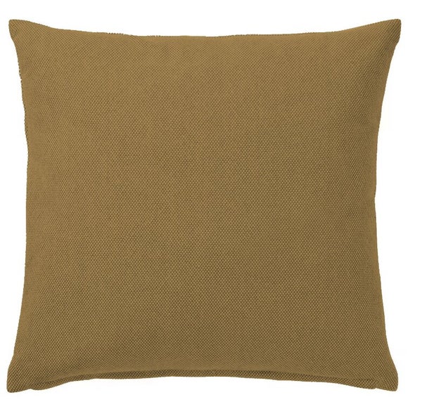 Coussin pillow soft, polycoton, l.40 x H 40 cm, jaune pécan 4, NATERIAL