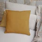 Coussin pillow soft, polycoton, l.40 x H 40 cm, jaune pécan 4, NATERIAL