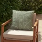 Coussin déco leaf, polycoton, l.45 x H 45 cm, vert cactus, NATERIAL