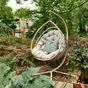 Coussin déco leaf, polycoton, l.45 x H 45 cm, vert cactus, NATERIAL