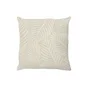Coussin déco jungle, polycoton, l.45 x H 45 cm, beige cream, NATERIAL