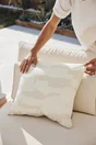 Coussin déco arty, polycoton, l.45 x H 45 cm, beige navajo, NATERIAL
