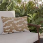 Coussin déco arty, polycoton, l.45 x H 30 cm, jaune pécan, NATERIAL