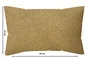Coussin déco leaf, polycoton, l.45 x H 30 cm, jaune pécan, NATERIAL