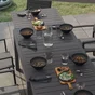 Table de jardin en aluminium anthracite 8 personnes Lyra II NATERIAL