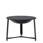 Brasero table basse acier, NATERIAL Aoma, noir