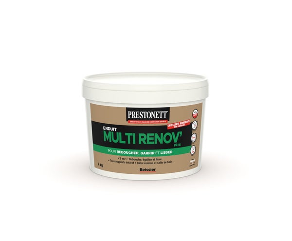 Enduit multifonction en pate Multi renov' PRESTONETT 4 kg