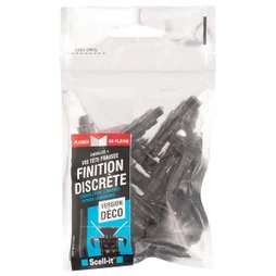 Lot de 12 chevilles et vis a expansion SCELL-IT, Diam.10 x L.37 mm