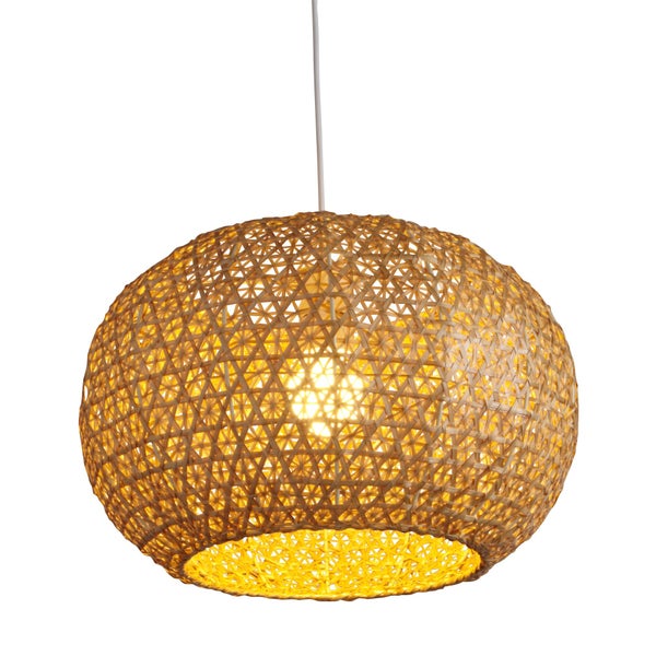Suspension Hana, E27, bambou D.40 cm, INSPIRE
