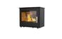 Poêle à bûche Usko rabaisse noir, 8.7 kW