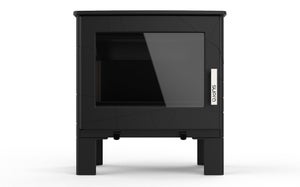 Poêle à bûche Adam, 7.3 kW, noir