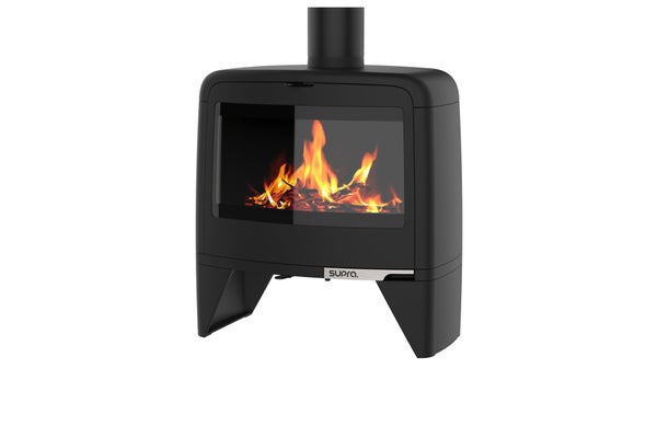 Poêle à bûche Paul noir, 10 kW